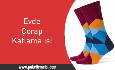 evde corap katlama isi