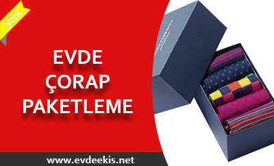 evde çorap paketleme